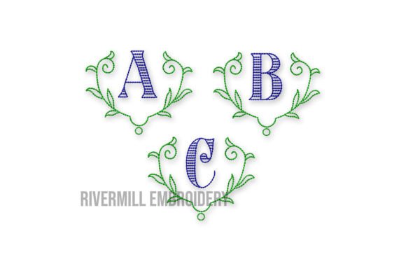 2 Aston Monogram Embroidery Font Review