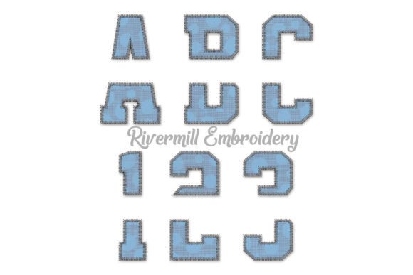 7 Split Varsity Zig Zag Embroidery Font: A Designer's Review