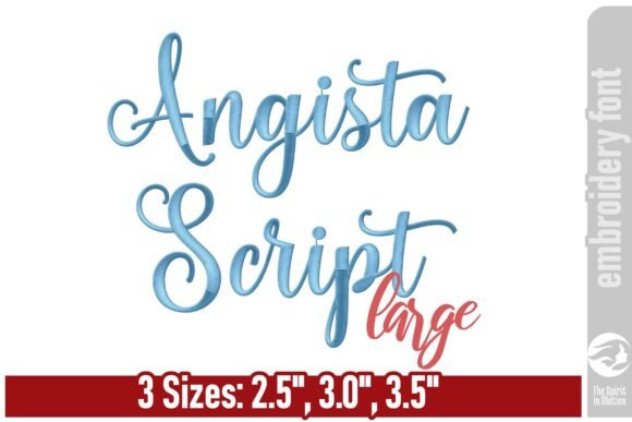 Angista Script Large Embroidery Font Review
