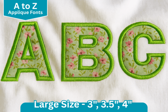 Bold Applique Block Embroidery Font Review