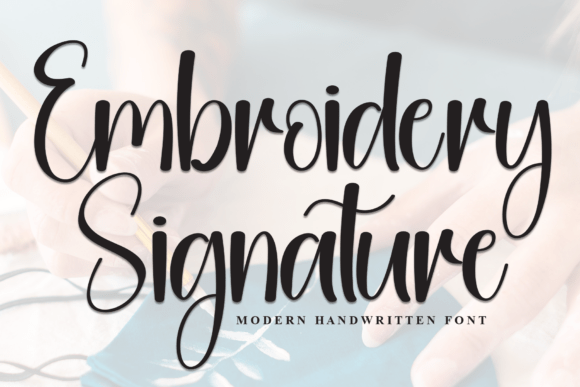 Embroidery Signature: A Holiday Embroidery Font Review