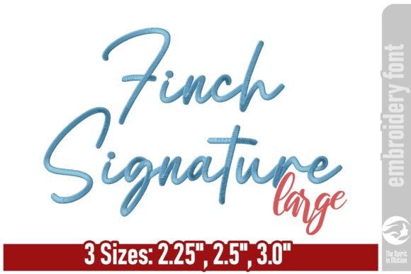 Finch Signature Embroidery Font - L: A Designer's Review