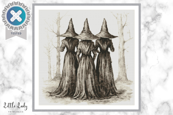 Halloween Witch Cross Stitch Pattern PDF Review