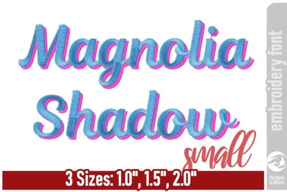 Magnolia Shadow Embroidery Font Review for Real Projects