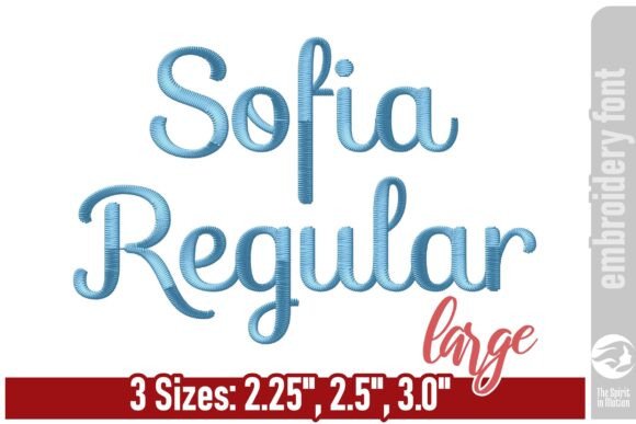 Sofia Regular Embroidery Font – Large Review for Apparel