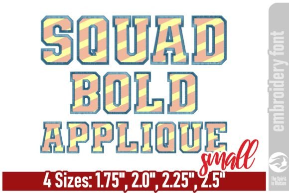 Squad Bold Applique Embroidery Font - S: A Pro's Review