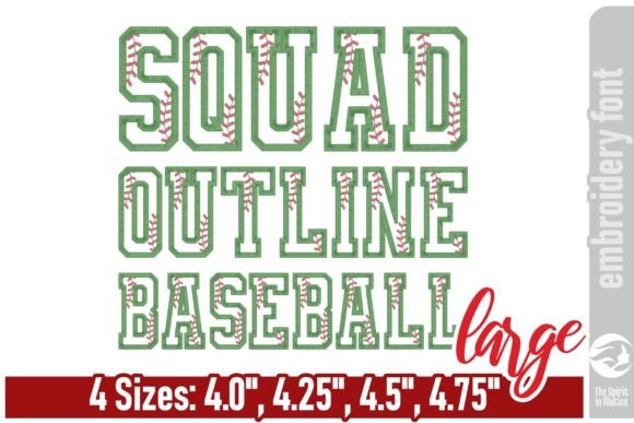 Squad Outline Baseball Font – Large: A Designer’s Review for Boutique Sweatshirts