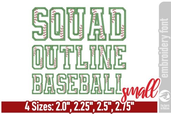Squad Outline Baseball Font – Small: A Designer's Review