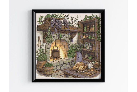 Vintage Kitchen Cross Stitch Pattern Review for Craft Fair Sellers