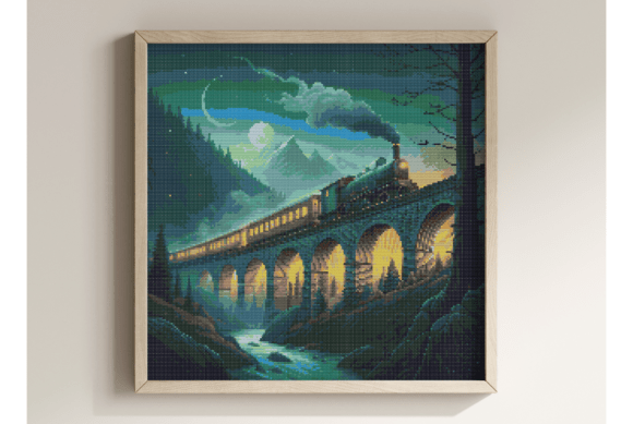 Vintage Steam Train Cross Stitch: A Designer's Review